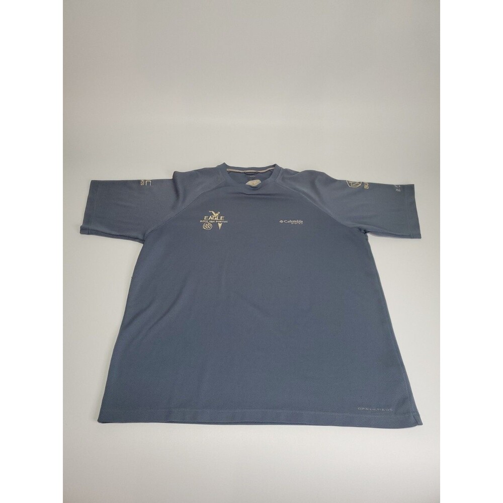 Columbia PFG Shirt Eagle‎ Buick GMC Pontiac, Grey, Large